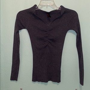 Dark gray long sleeve shirt